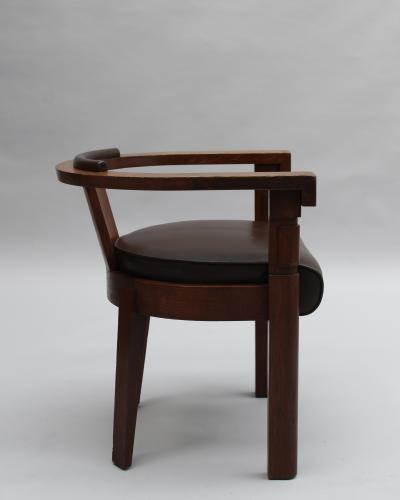 Charles Dudouyt Fine French 1930s Armchair by Charles Dudouyt