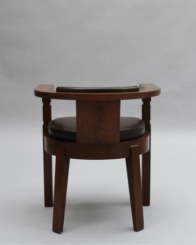 Charles Dudouyt Fine French 1930s Armchair by Charles Dudouyt