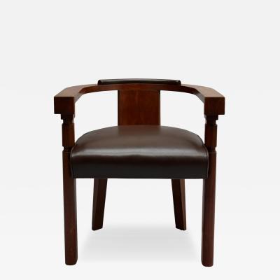 Charles Dudouyt Fine French 1930s Armchair by Charles Dudouyt