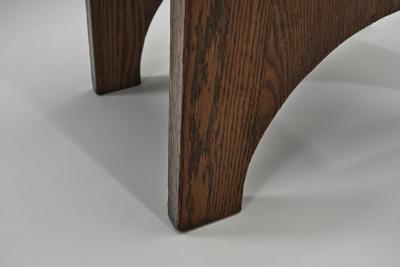 Charles Dudouyt Four Oak Chairs in the manner of Charles Dudouyt France 20th Century