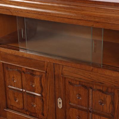 Charles Dudouyt French Oak Server in the Manner of Charles Dudouyt C 1940