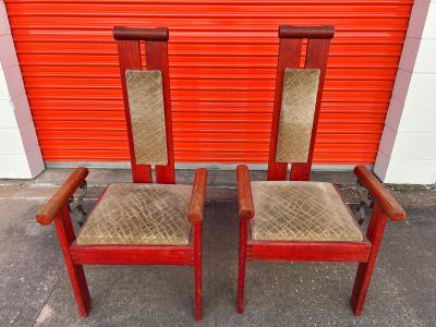 Charles Dudouyt Pair Of Continental Modernist Chairs