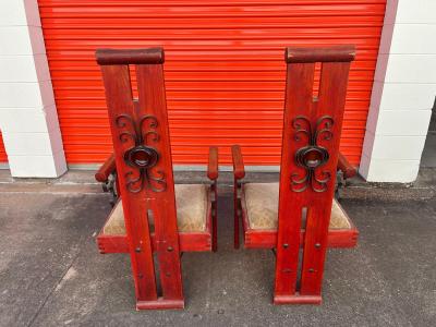 Charles Dudouyt Pair Of Continental Modernist Chairs