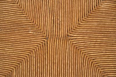 Charles Dudouyt Pair of Straw Armchairs in the manner of Charles Dudouyt Europe ca 1940s