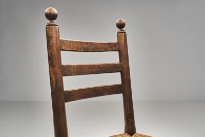 Charles Dudouyt Set of Six Dining Chairs in the manner of Charles Dudouyt France Mid 20th C