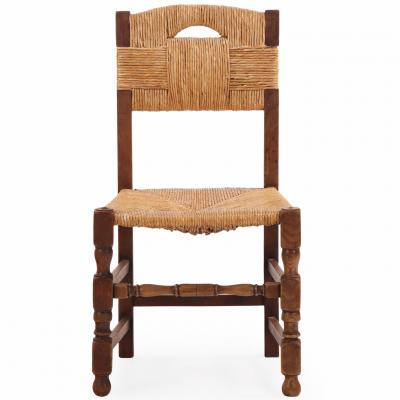 Charles Dudouyt Set of Ten French Dining Chairs in the Manner of Charles Dudouyt C 1940