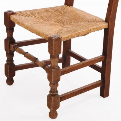 Charles Dudouyt Set of Ten French Dining Chairs in the Manner of Charles Dudouyt C 1940