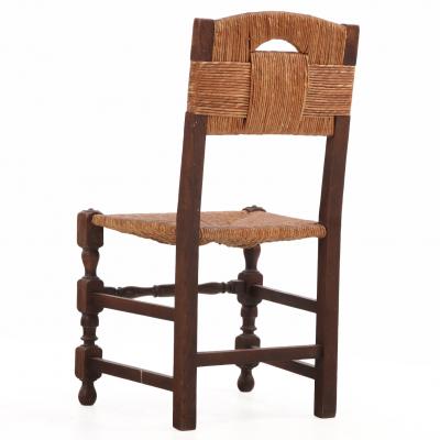 Charles Dudouyt Set of Ten French Dining Chairs in the Manner of Charles Dudouyt C 1940