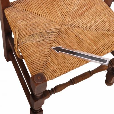 Charles Dudouyt Set of Ten French Dining Chairs in the Manner of Charles Dudouyt C 1940