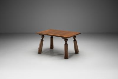 Charles Dudouyt Wooden Coffee Table in the manner of Charles Dudouyt France Early 20th Century
