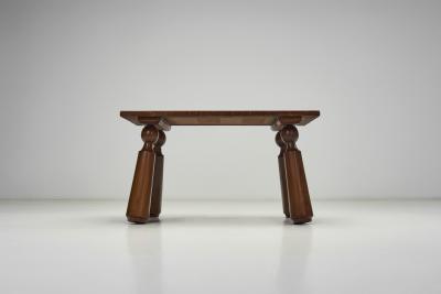 Charles Dudouyt Wooden Coffee Table in the manner of Charles Dudouyt France Early 20th Century