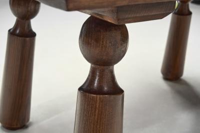 Charles Dudouyt Wooden Coffee Table in the manner of Charles Dudouyt France Early 20th Century