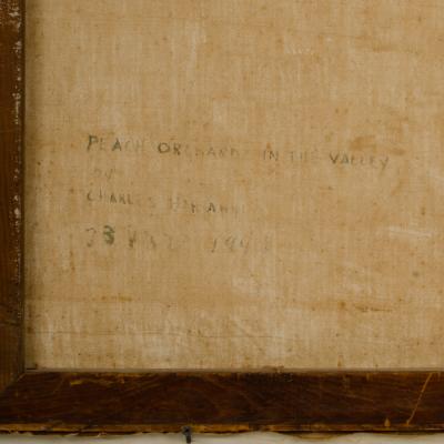 Charles E Harsanyi Charles Harsanyi American 1905 1973 peach orchard in the valley 