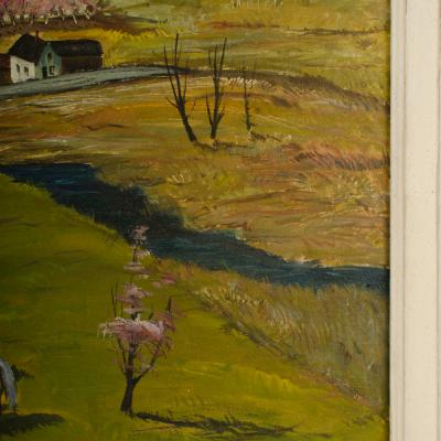 Charles E Harsanyi Charles Harsanyi American 1905 1973 peach orchard in the valley 