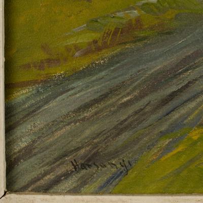 Charles E Harsanyi Charles Harsanyi American 1905 1973 peach orchard in the valley 