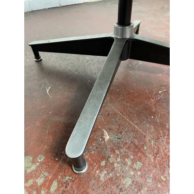 Charles Eames 1970s Brown Leather Eames Ottoman 671