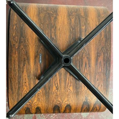 Charles Eames 1970s Brown Leather Eames Ottoman 671