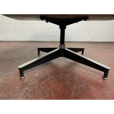 Charles Eames 1970s Brown Leather Eames Ottoman 671