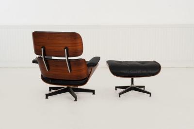 Charles Eames Charles Eames for Herman Miller Lounge Chair and Ottoman in Rosewood 1960c 