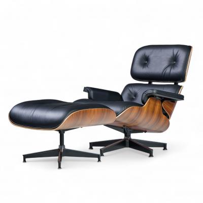 Charles Eames Charles and Ray Eames for Herman Miller Tall Walnut Lounge Chair and Ottoman