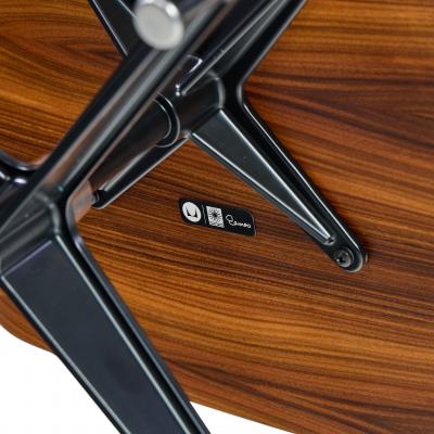 Charles Eames Charles and Ray Eames for Herman Miller Tall Walnut Lounge Chair and Ottoman