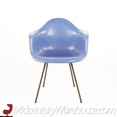 Charles Eames Eames For Herman Miller Mid Century Blue Fiberglass Shell Chair