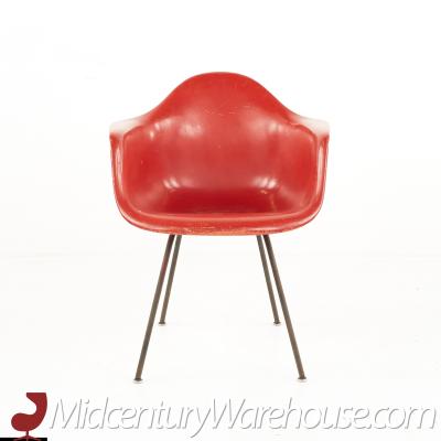 Charles Eames Eames For Herman Miller Mid Century Red Fiberglass Shell Chair