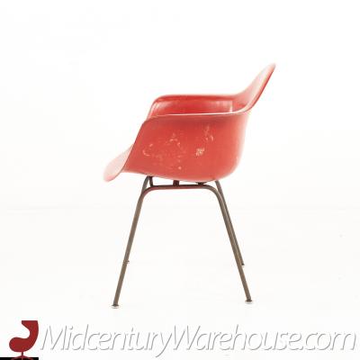 Charles Eames Eames For Herman Miller Mid Century Red Fiberglass Shell Chair