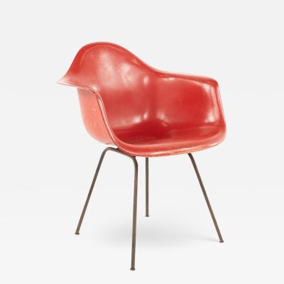 Charles Eames Eames For Herman Miller Mid Century Red Fiberglass Shell Chair