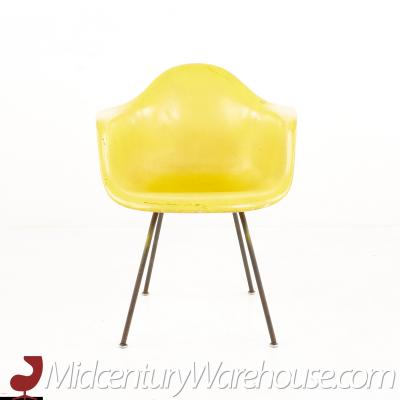 Charles Eames Eames For Herman Miller Mid Century Yellow Fiberglass Shell Chair