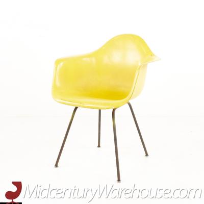 Charles Eames Eames For Herman Miller Mid Century Yellow Fiberglass Shell Chair
