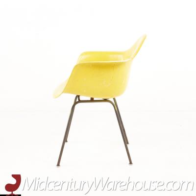 Charles Eames Eames For Herman Miller Mid Century Yellow Fiberglass Shell Chair