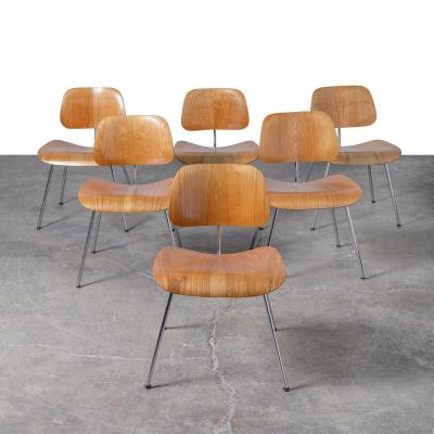 Charles Eames First Generation Charles Ray Eames for Herman Miller DCM Dining Chairs in Ash