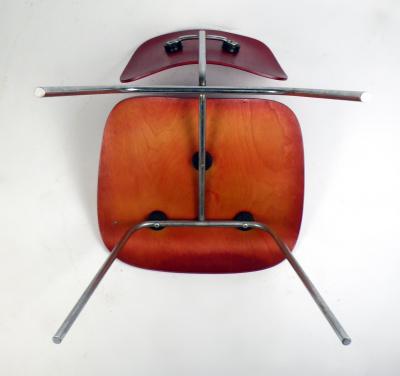Charles Eames Production DCM by Charles Eames red 1950s
