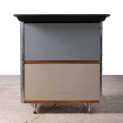 Charles Eames Rare Charles Ray Eames Walnut ESU EDU Desk Model D 20N for Herman Miller 50s