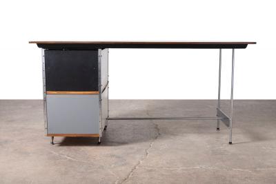 Charles Eames Rare Charles Ray Eames Walnut ESU EDU Desk Model D 20N for Herman Miller 50s