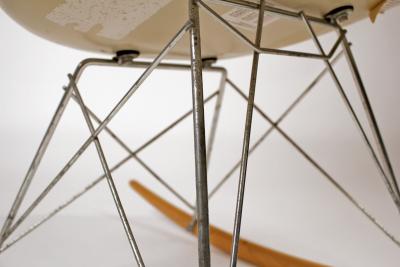 Charles Eames Rocking Chairs by Charles Eames for Herman Miller with Alexander Girard Textile