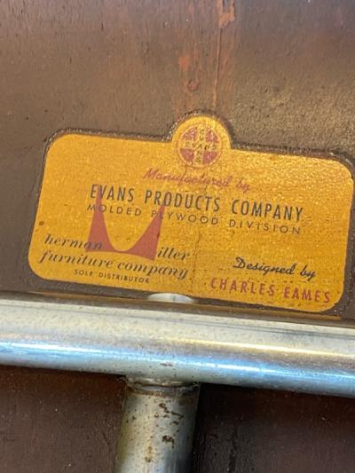 Charles Eames SUITE OF MID CENTURY SEVEN CHARLES EAMES DINING CHAIRS FOR HERMAN MILLER