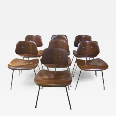 Charles Eames SUITE OF MID CENTURY SEVEN CHARLES EAMES DINING CHAIRS FOR HERMAN MILLER