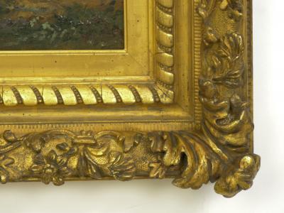 Charles Emile Jacque Preparing the Plow French Antique Barbizon Painting by Charles Emile Jacque