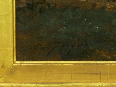 Charles Emile Jacque Preparing the Plow French Antique Barbizon Painting by Charles Emile Jacque