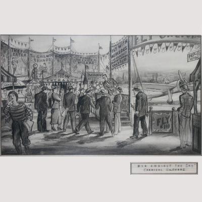 Charles F Pyke Original Storyboard 1940 RKO Men Against the Sky by Charles Pyke