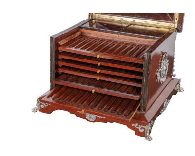 Charles Guillaume Diehl A Rare French Cigar Humidor by Charles Guillame Diehl and Jean Brandley