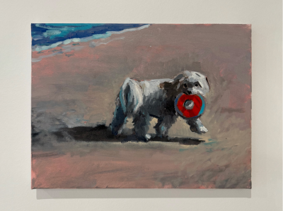 Charles Hasco t Simone with Frisbee 2025