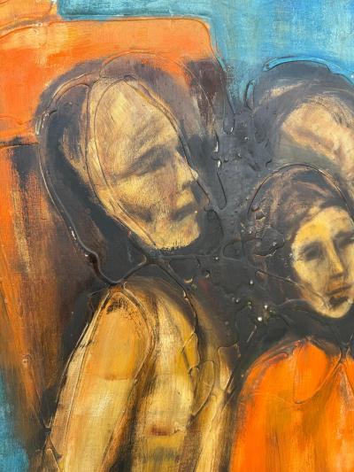 Charles Henry Alston Charles Henry Alston 1957 Large Oil on Masonite Figurative Painting