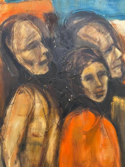 Charles Henry Alston Charles Henry Alston 1957 Large Oil on Masonite Figurative Painting