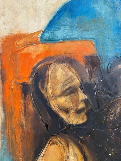 Charles Henry Alston Charles Henry Alston 1957 Large Oil on Masonite Figurative Painting