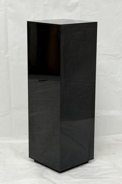 Charles Hollis Charles Hollis Jones Signed 1978 Smoked Lucite Pedestal Display Column