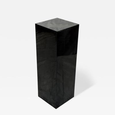 Charles Hollis Charles Hollis Jones Signed 1978 Smoked Lucite Pedestal Display Column