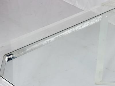 Charles Hollis Jones 1976 Charles Hollis Jones USA 1945 2026 Signed Lucite and Glass Coffee Table